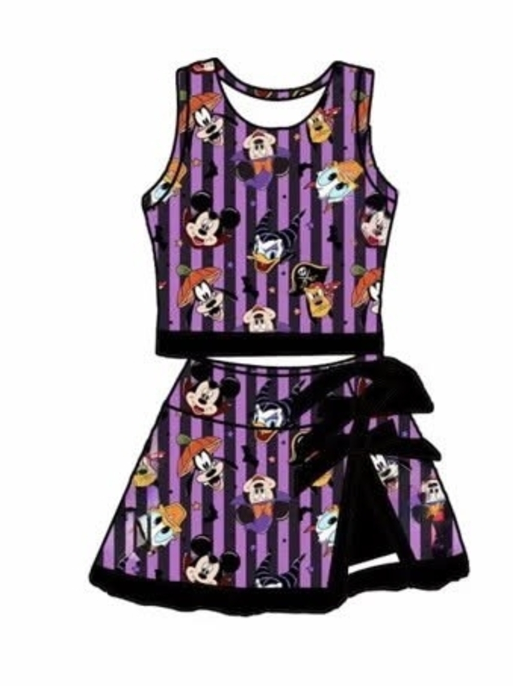 Magic Boutique Purple Striped Halloween Character Tank Dress Family Matching